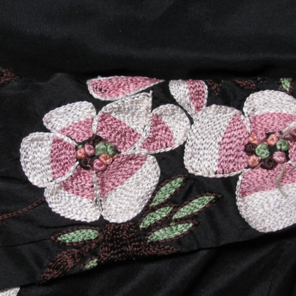 COLLETTE DINNIGAN SILK BLAZER  3D CHERRY BLOSSOM - Picture 5 of 12